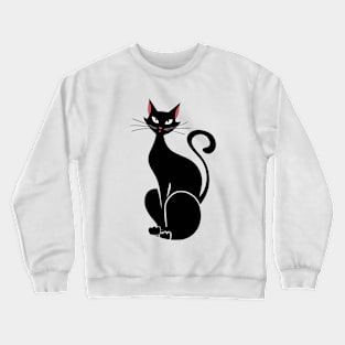 Black Cat Crewneck Sweatshirt